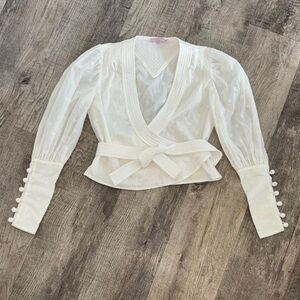 Calypso St Barth Wrap Blouse NWOT